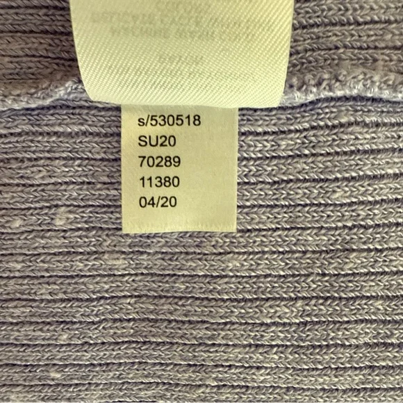 Ann Taylor Linen Blend Open Cardigan Lavender Long Sleeve Size Medium Casual - Picture 5 of 7